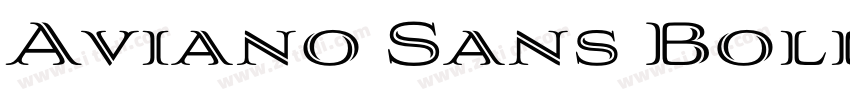 Aviano Sans Bold Bol字体转换